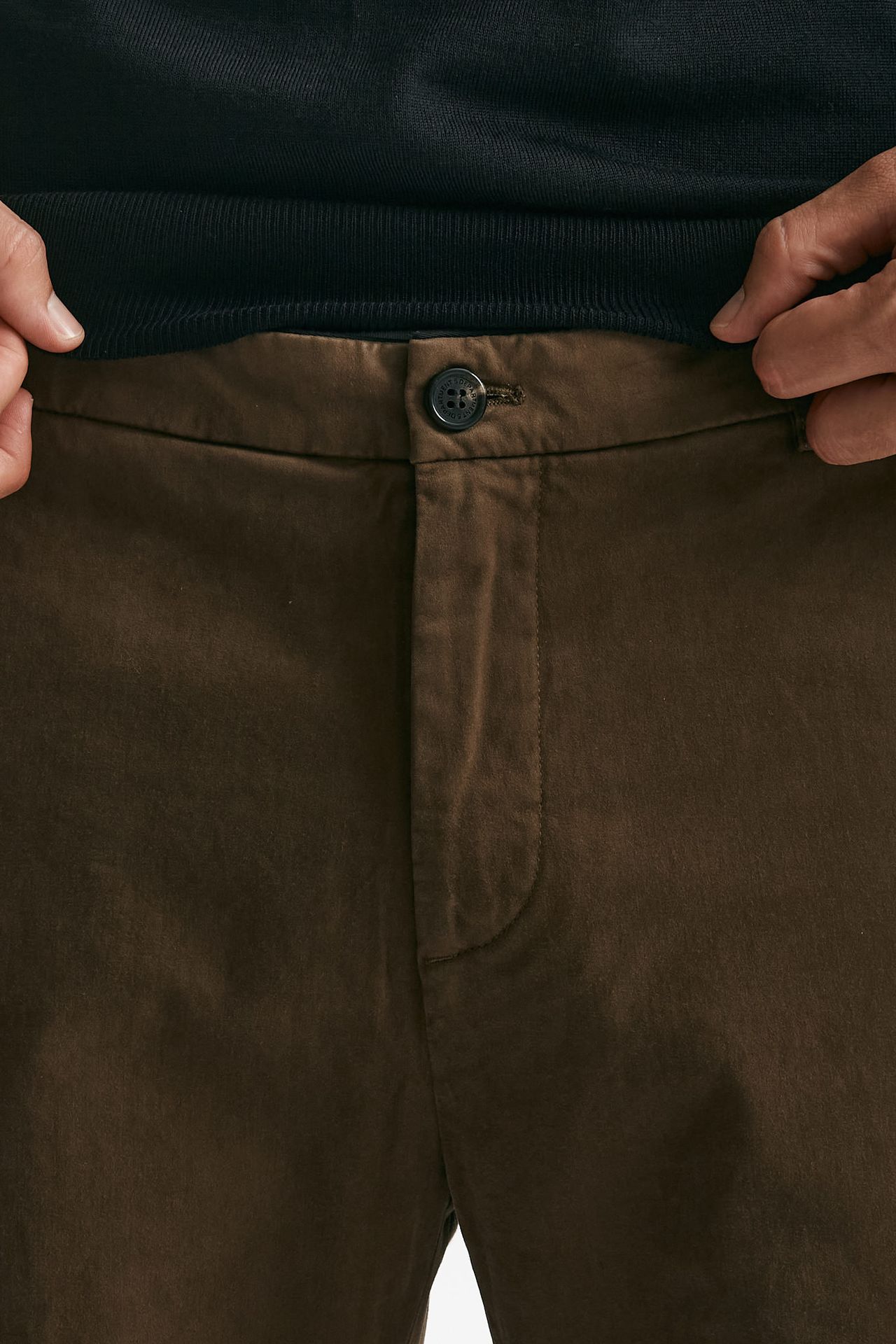 Pantalone PRINCE in fustagno marrone uomo Department five - 5