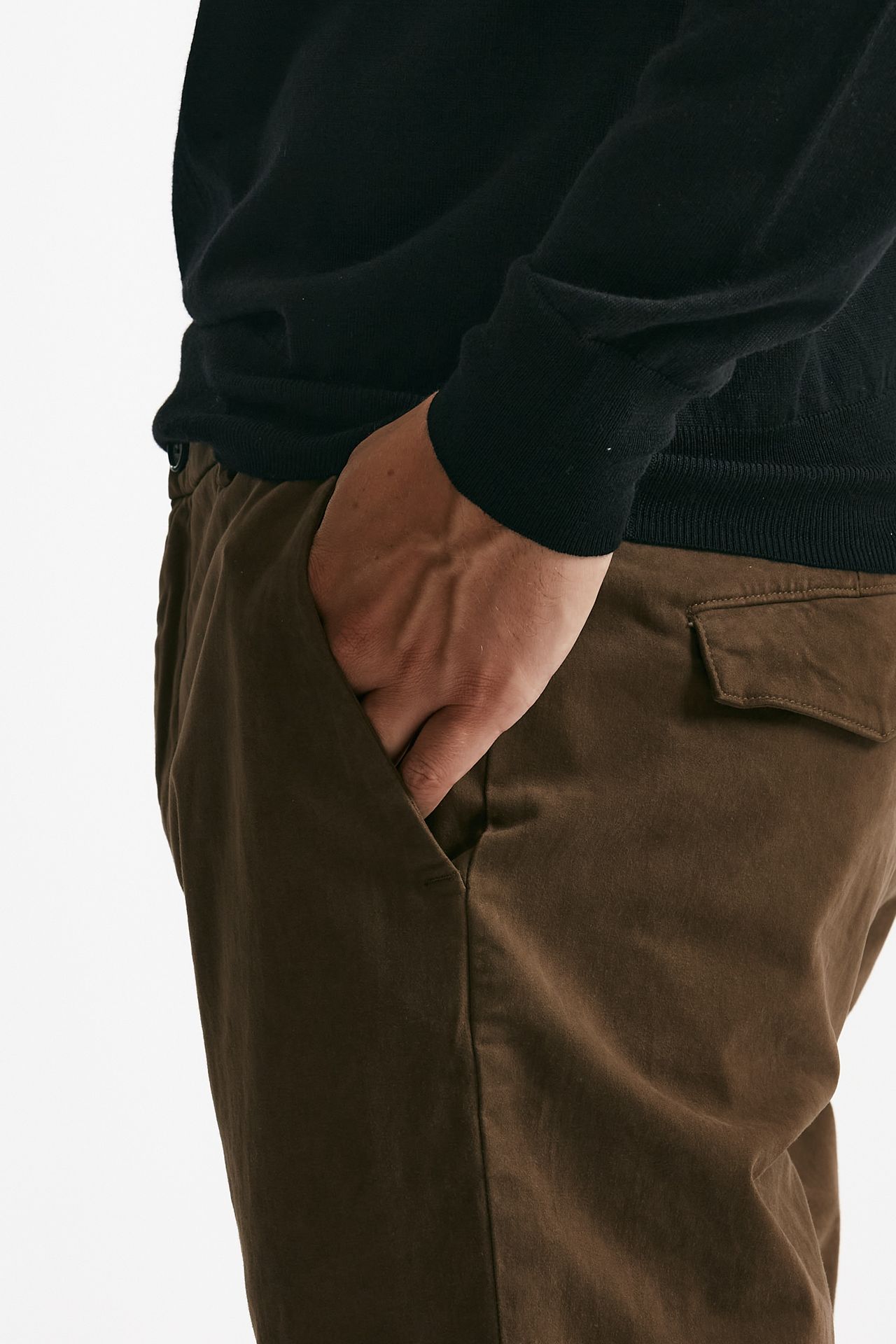 Pantalone PRINCE in fustagno marrone uomo Department five - 6