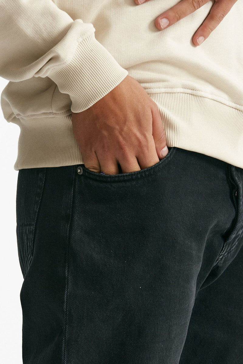 Jeans MUSSO in cotone “bull” nero uomo Department five - 6