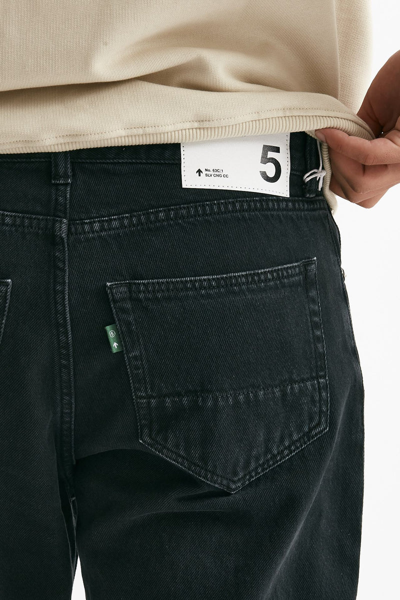 Jeans MUSSO in cotone “bull” nero uomo Department five - 7