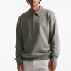 Felpa mezza zip in cotone grigio uomo Department five - 8