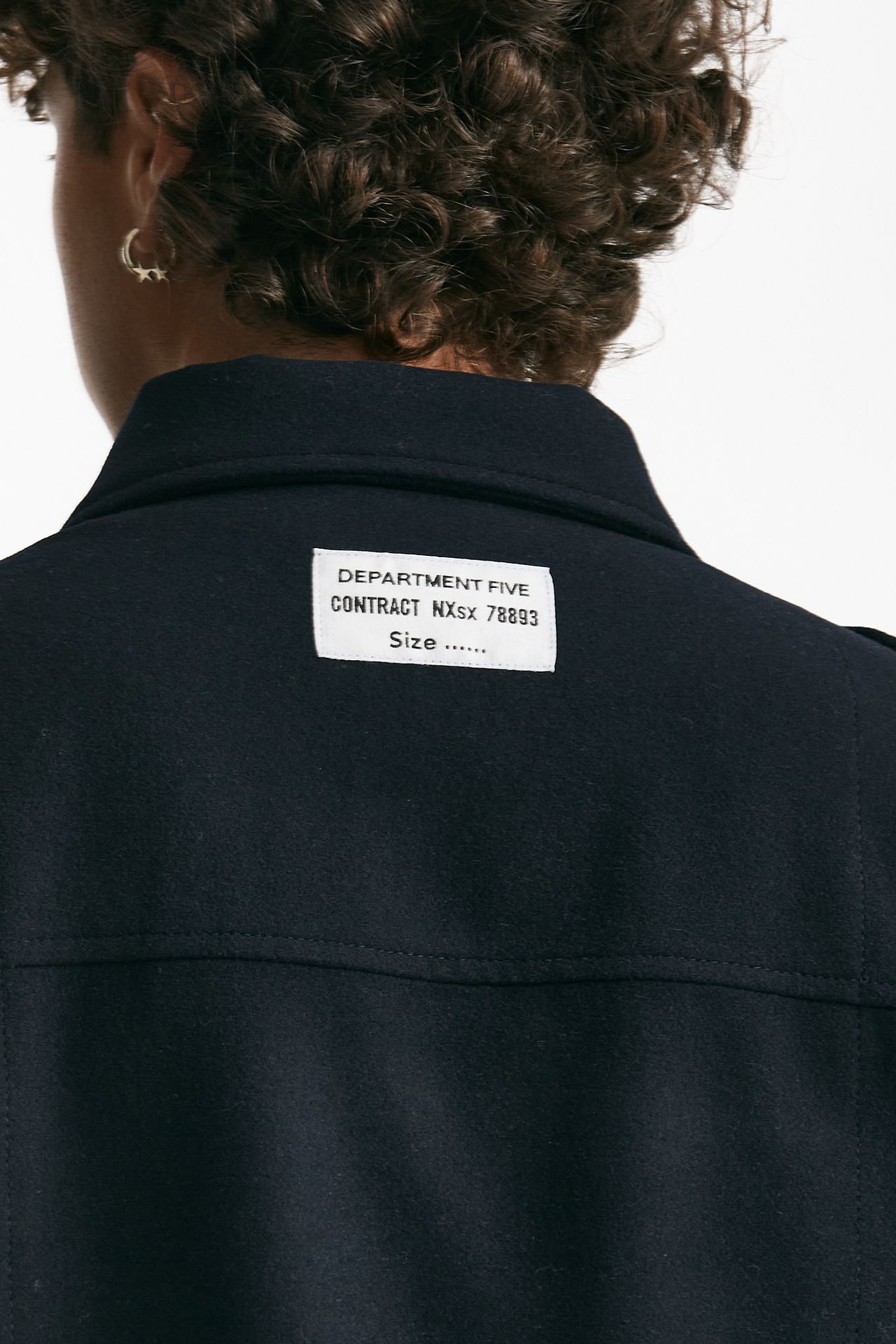 Giubbino in misto lana blu uomo Department five - 6