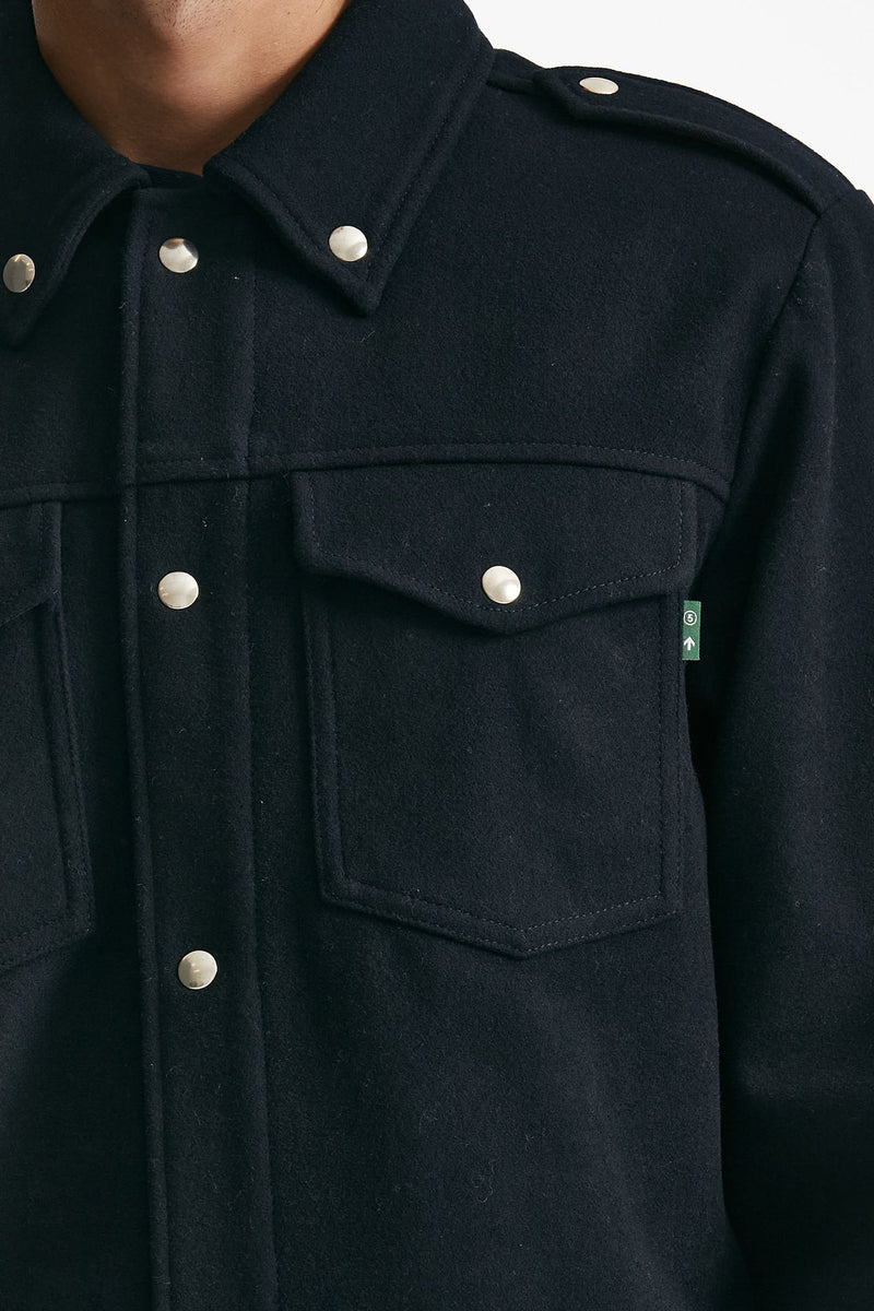 Giubbino in misto lana blu uomo Department five - 8