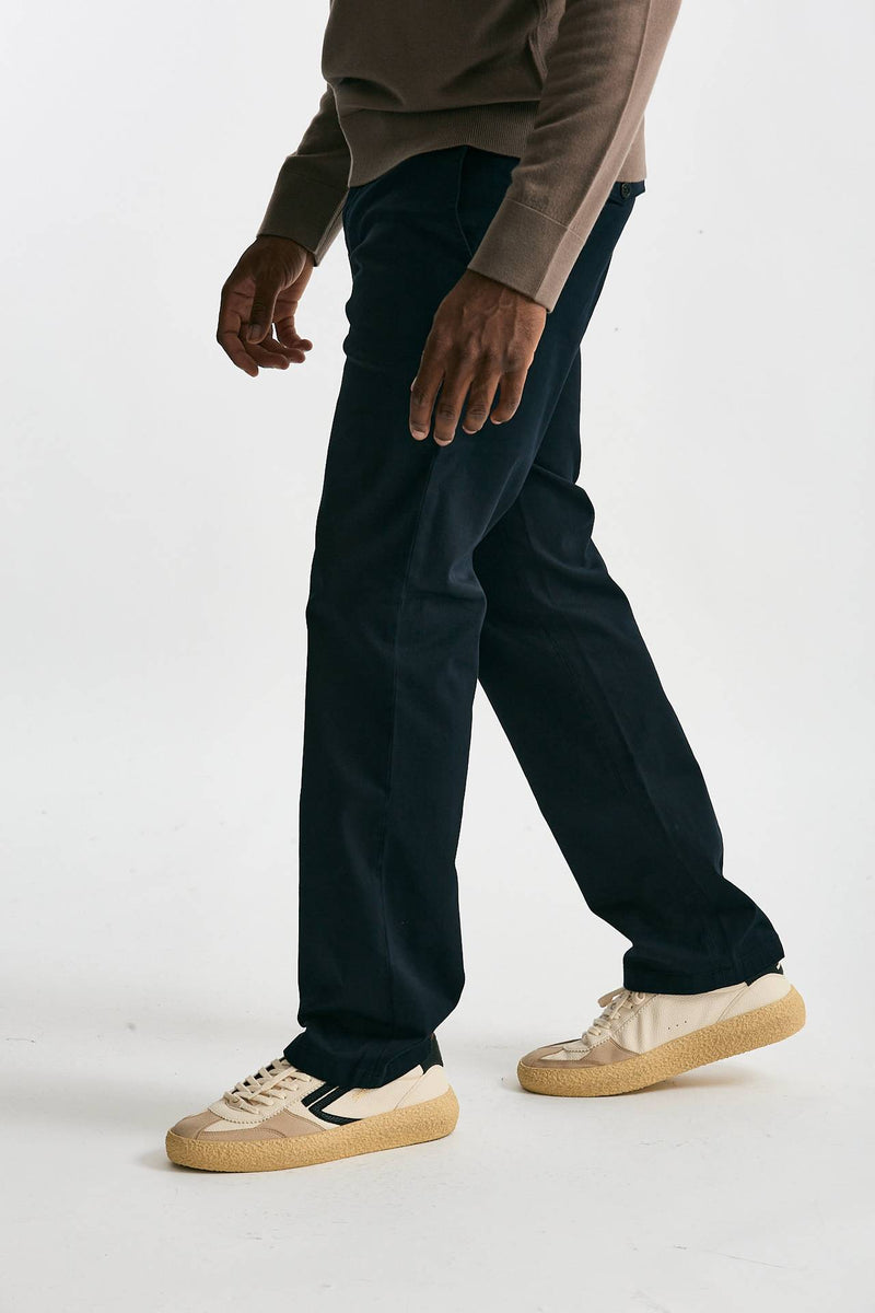 Pantalone WARREN in cotone stretch blu uomo Department five - 3
