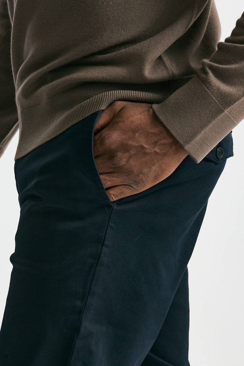 Pantalone WARREN in cotone stretch blu uomo Department five - 6