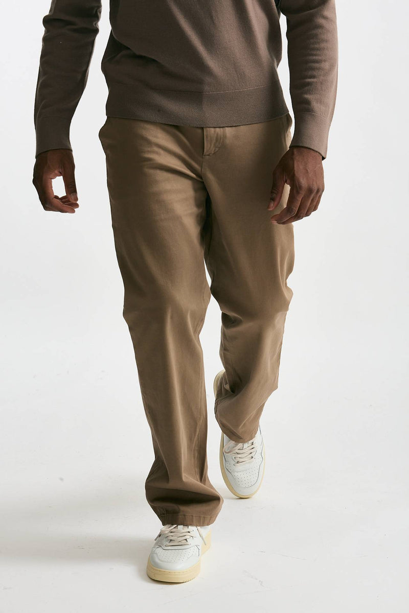 Pantalone WARREN in cotone stretch beige uomo Department five - 3