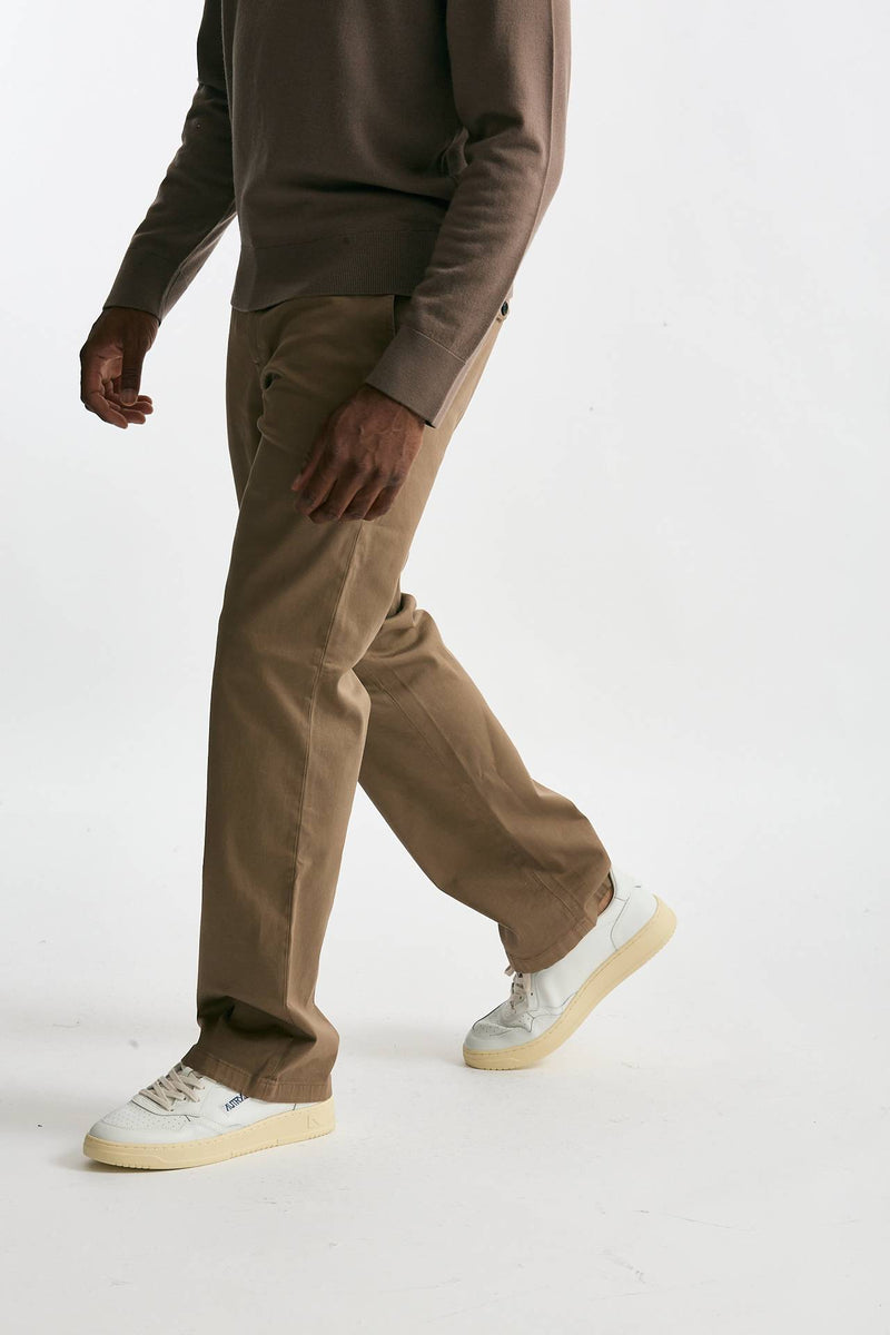 Pantalone WARREN in cotone stretch beige uomo Department five - 2