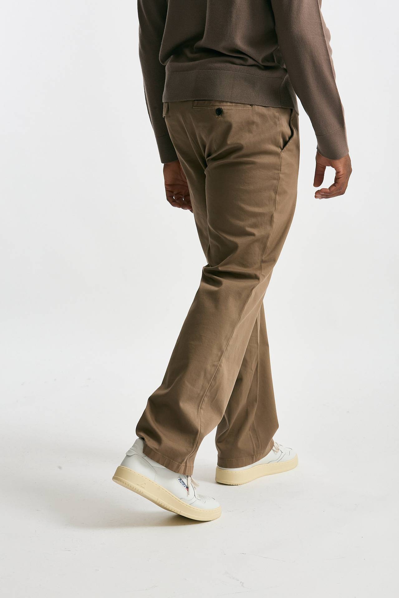 Pantalone WARREN in cotone stretch beige uomo Department five - 4