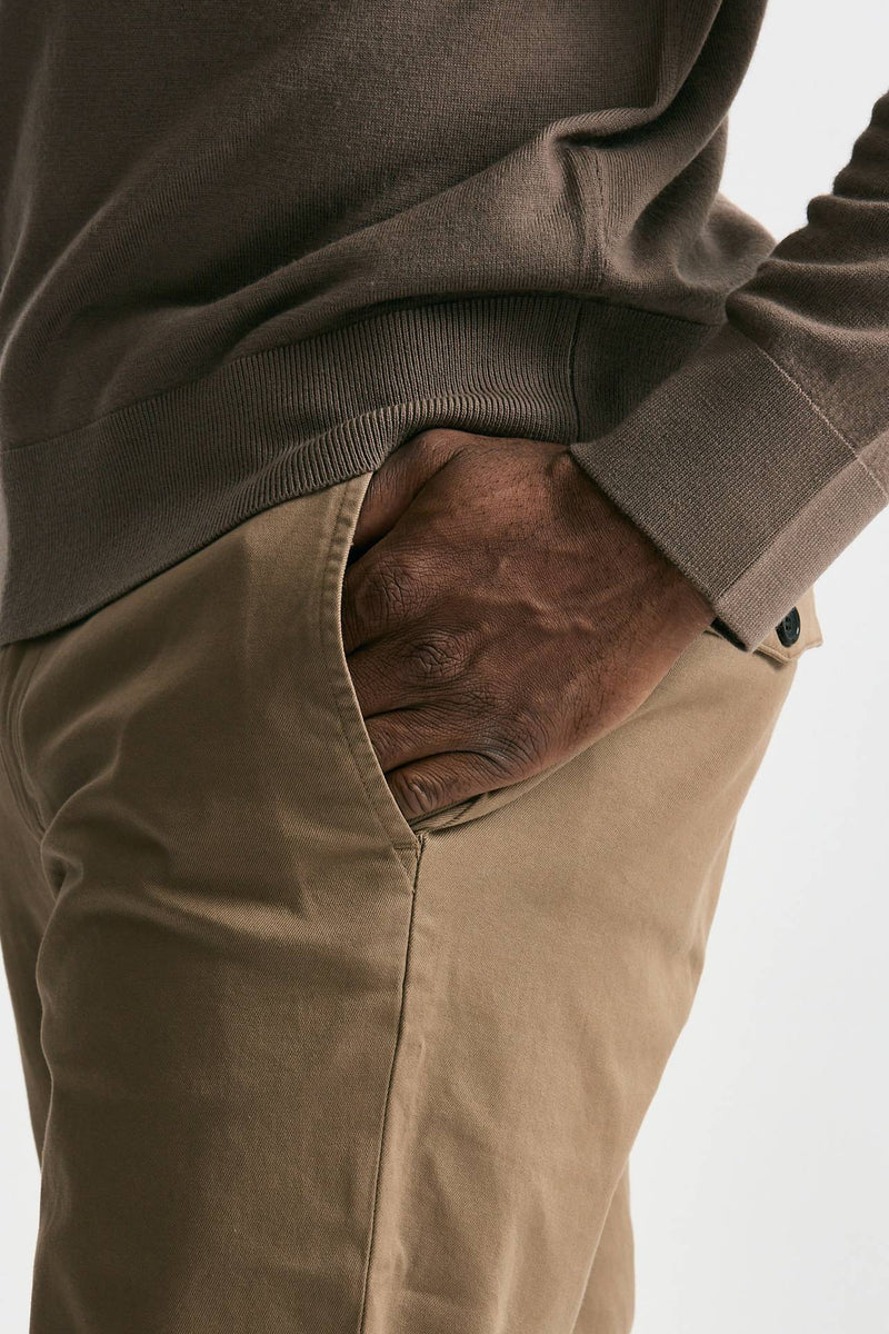 Pantalone WARREN in cotone stretch beige uomo Department five - 6