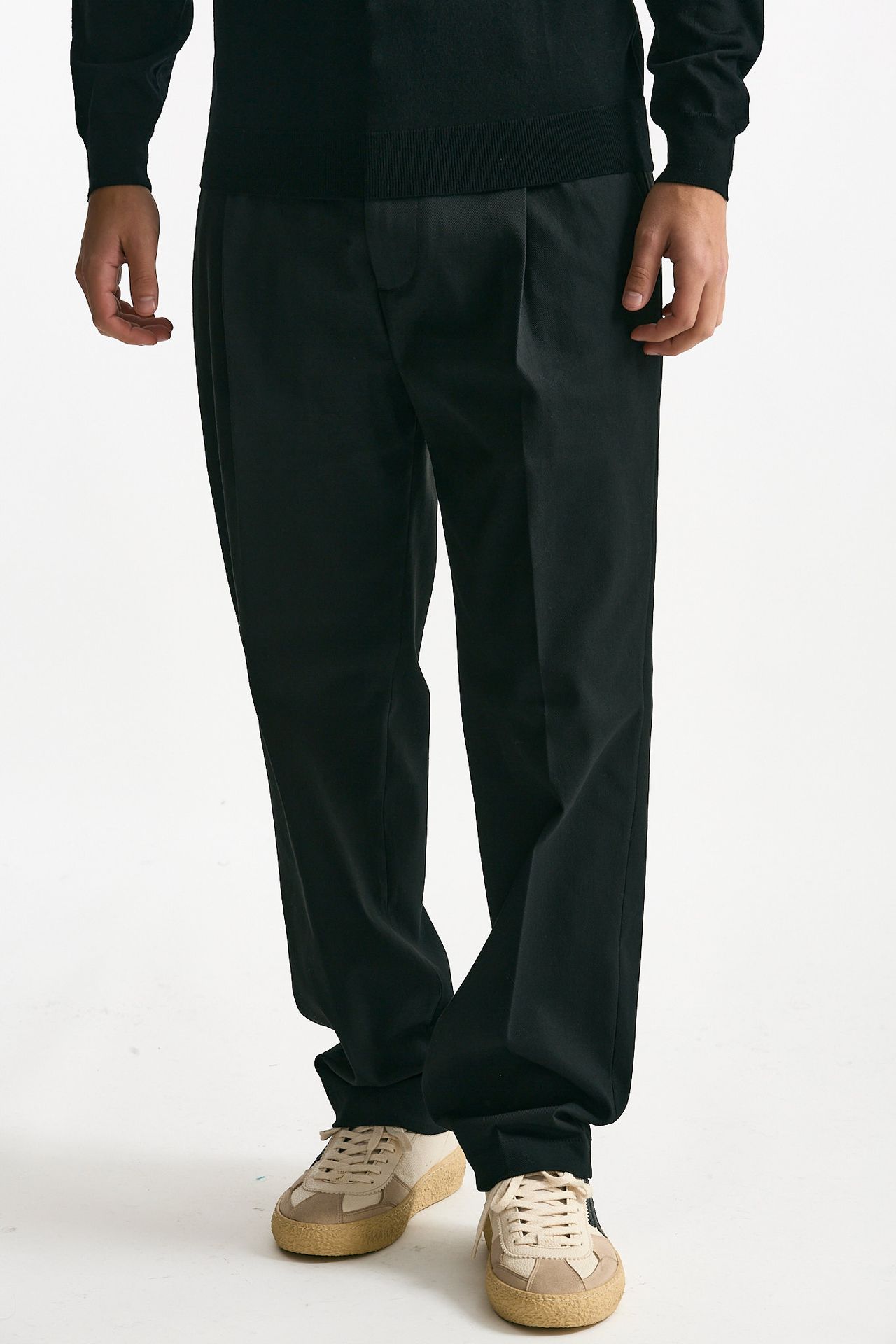 Pantalone GIN in cotone nylon stretch nero uomo Department five - 2