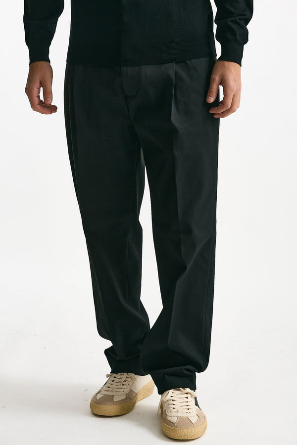 Pantalone GIN in cotone nylon stretch nero uomo Department five
