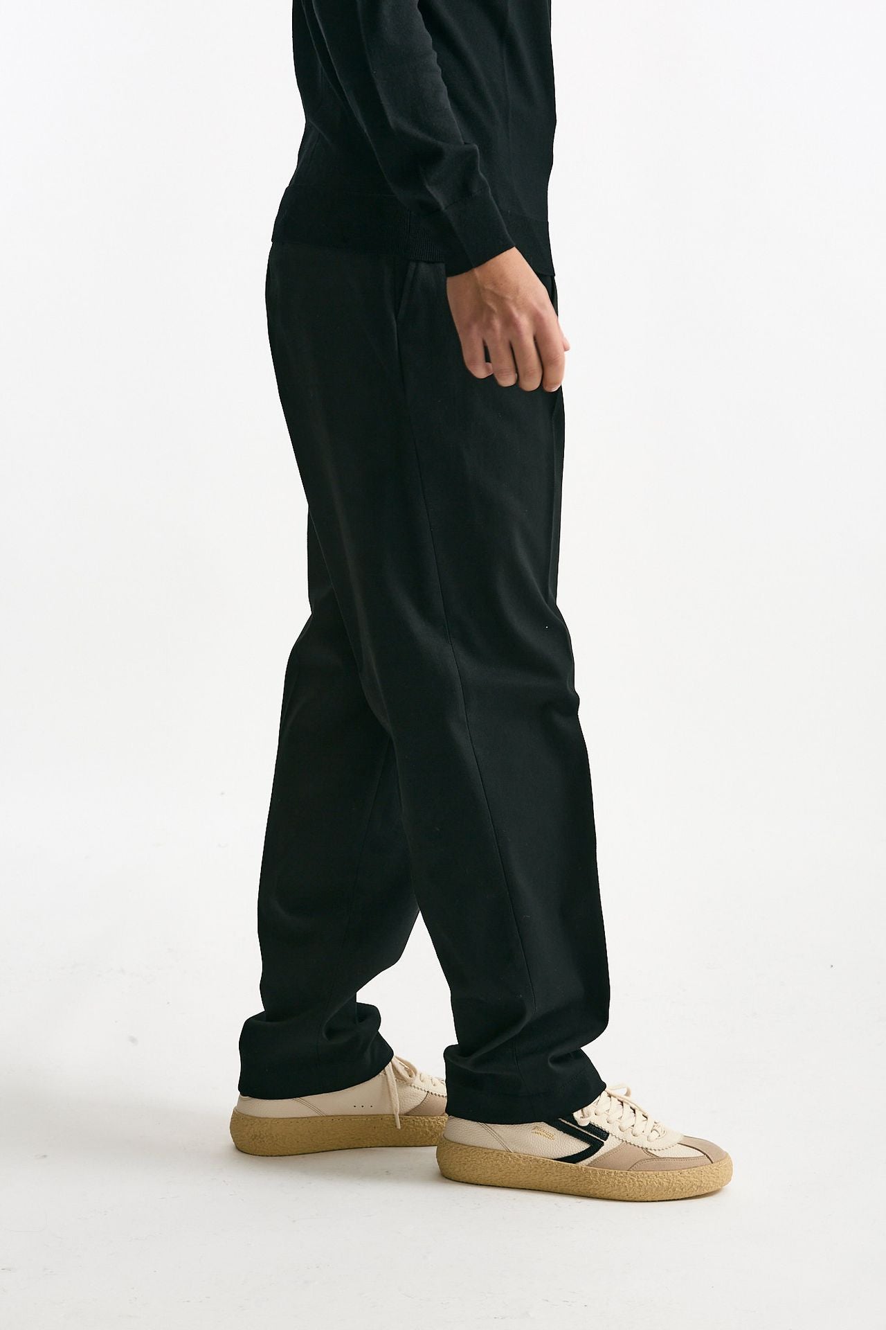 Pantalone GIN in cotone nylon stretch nero uomo Department five - 3