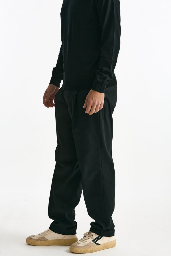 Pantalone GIN in cotone nylon stretch nero uomo Department five