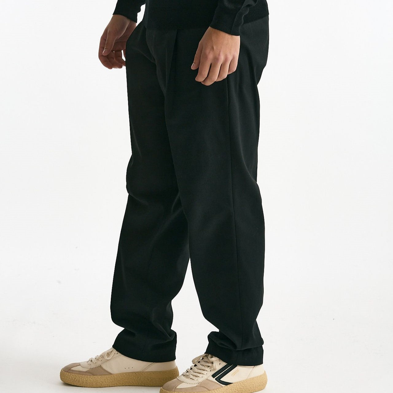 Pantalone GIN in cotone nylon stretch nero uomo Department five - 8