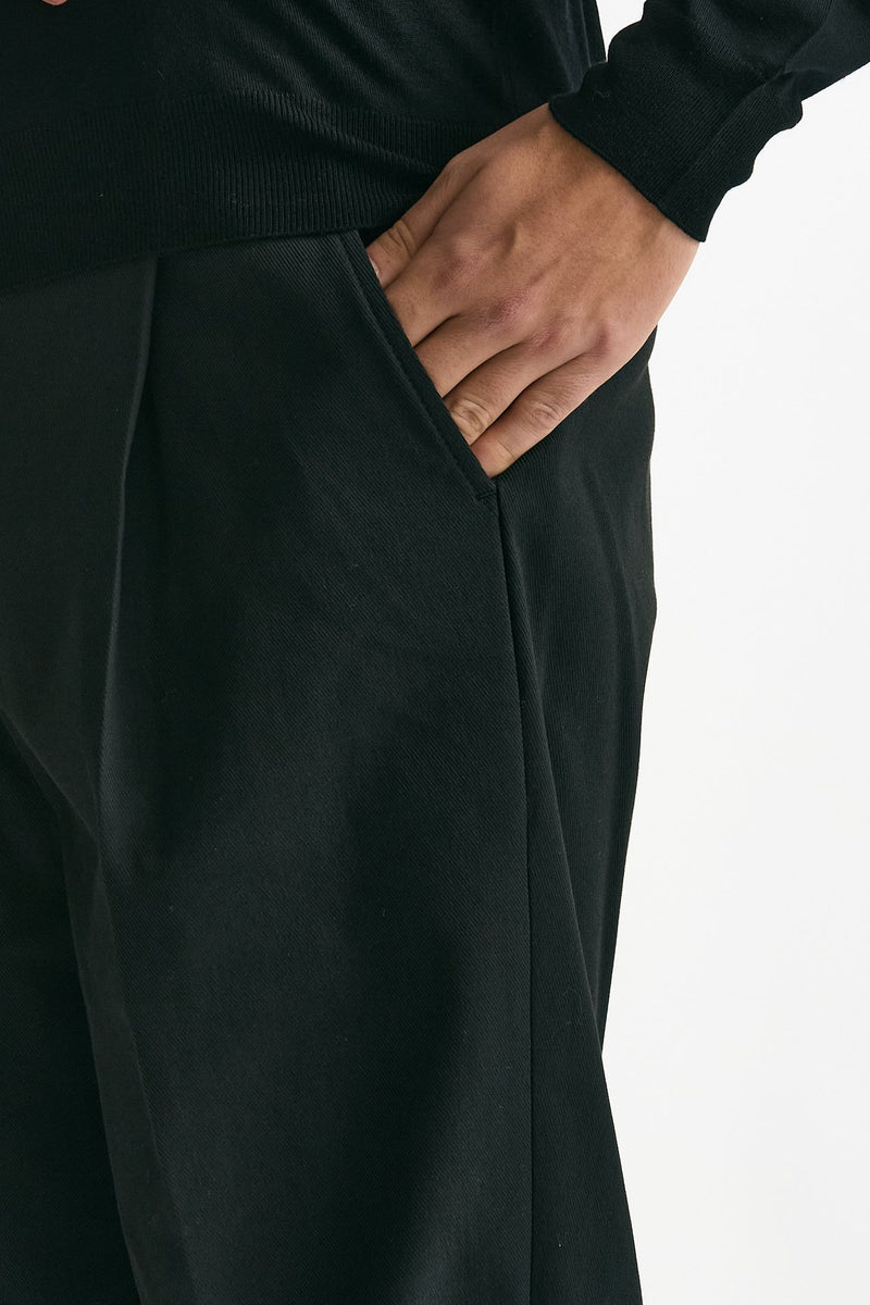 Pantalone GIN in cotone nylon stretch nero uomo Department five - 5