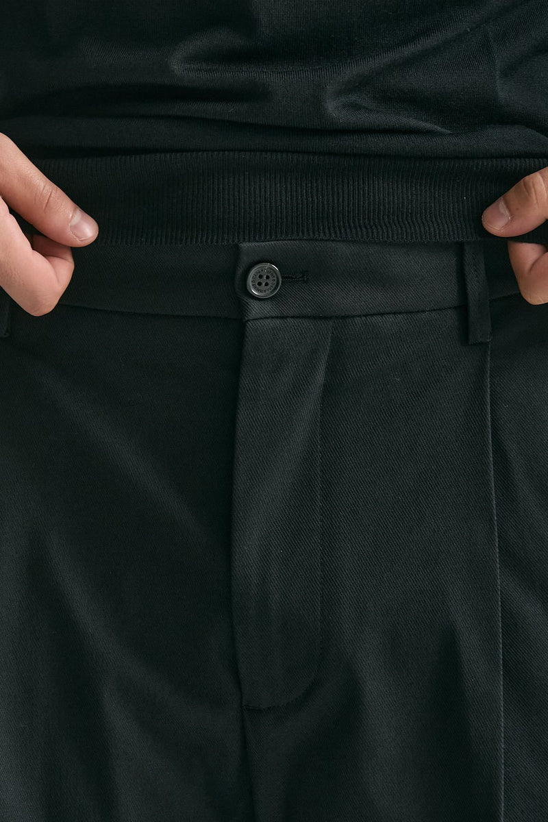 Pantalone GIN in cotone nylon stretch nero uomo Department five - 6