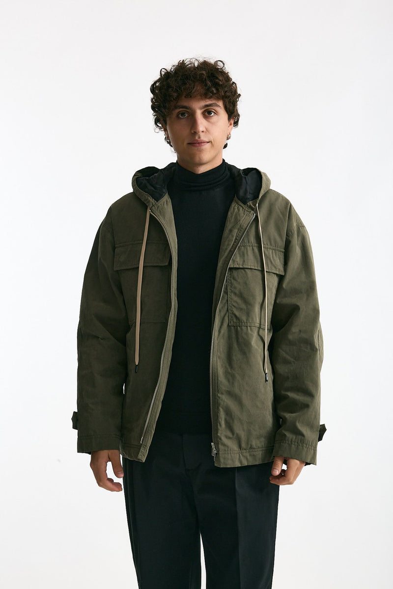 Giubbino in cotone e poliestere verde uomo Department five - 1