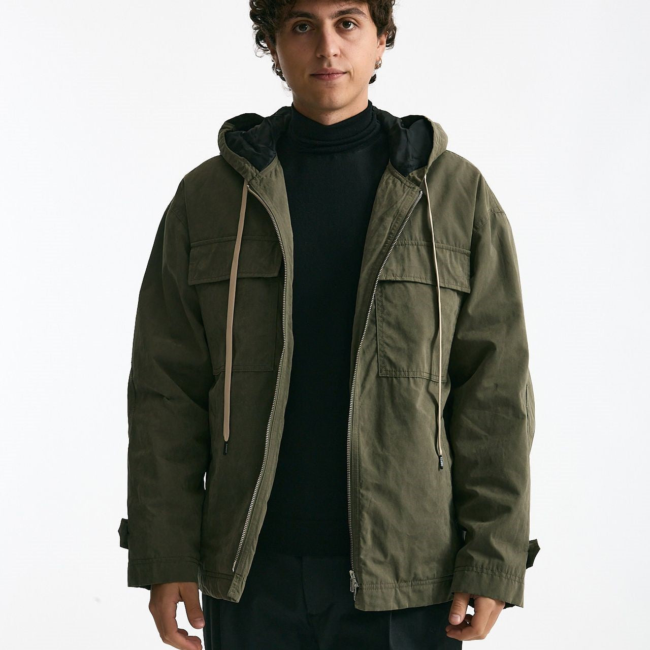 Giubbino in cotone e poliestere verde uomo Department five - 9