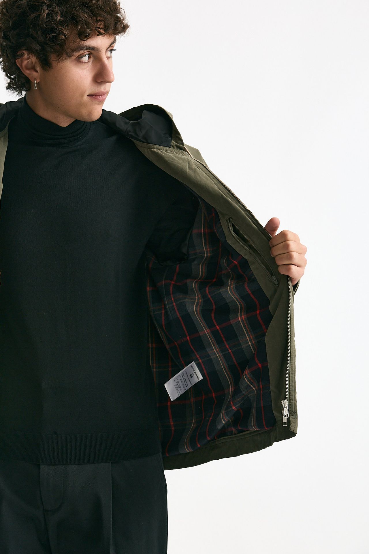 Giubbino in cotone e poliestere verde uomo Department five - 4