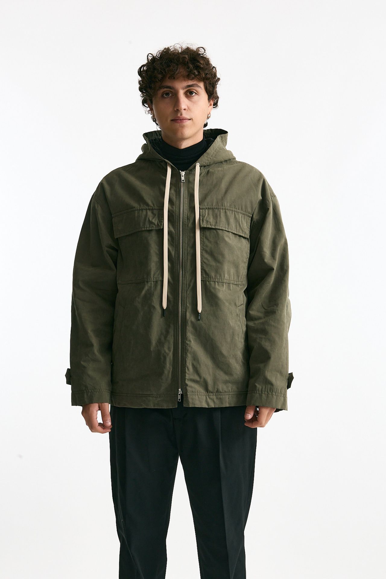 Giubbino in cotone e poliestere verde uomo Department five - 6