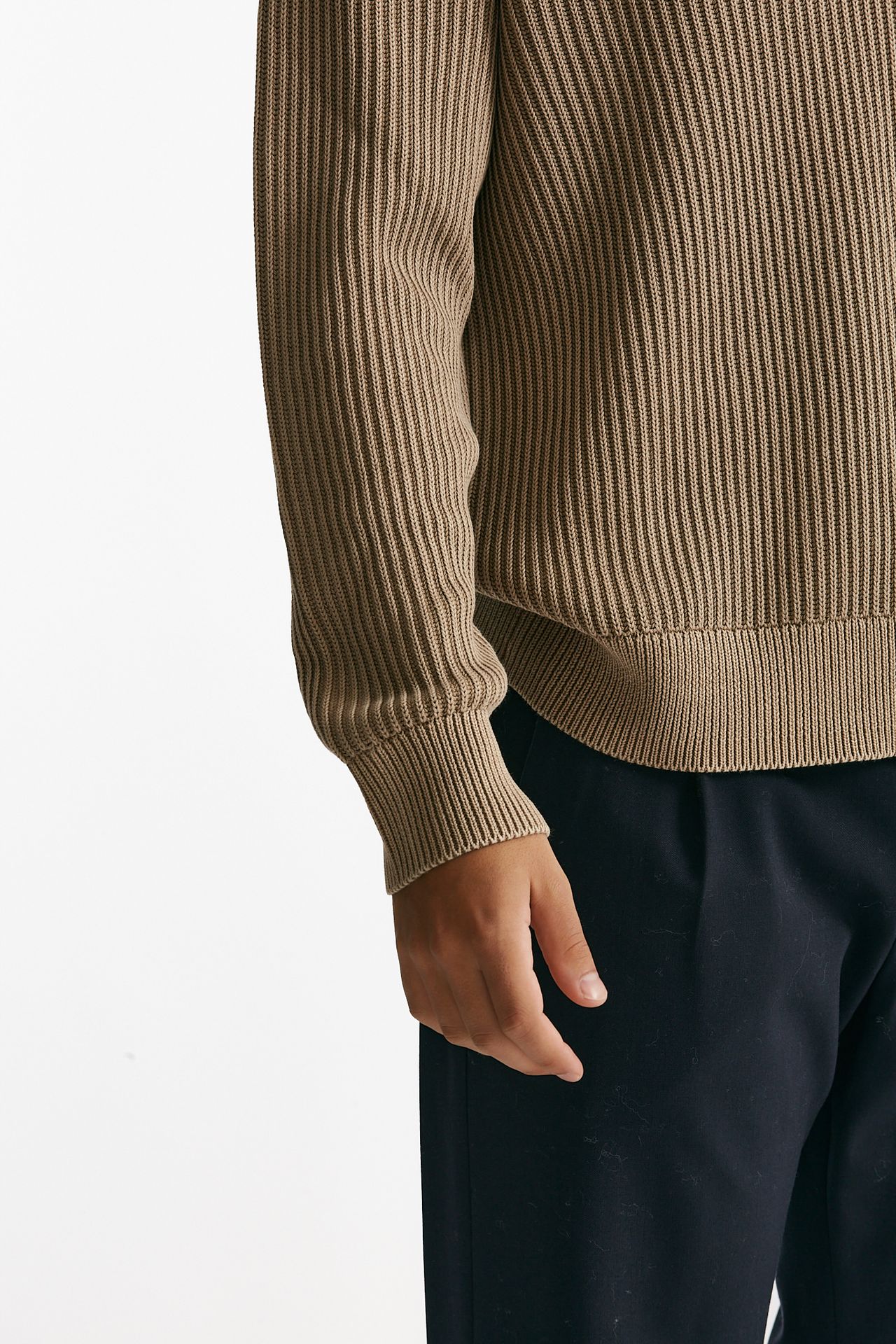 Maglia scollo a V cammello uomo Diana studio - 6