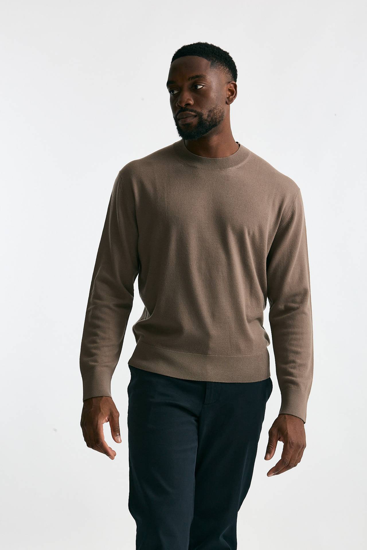 Maglia in lana e cashmere tortora uomo Diana studio - 2