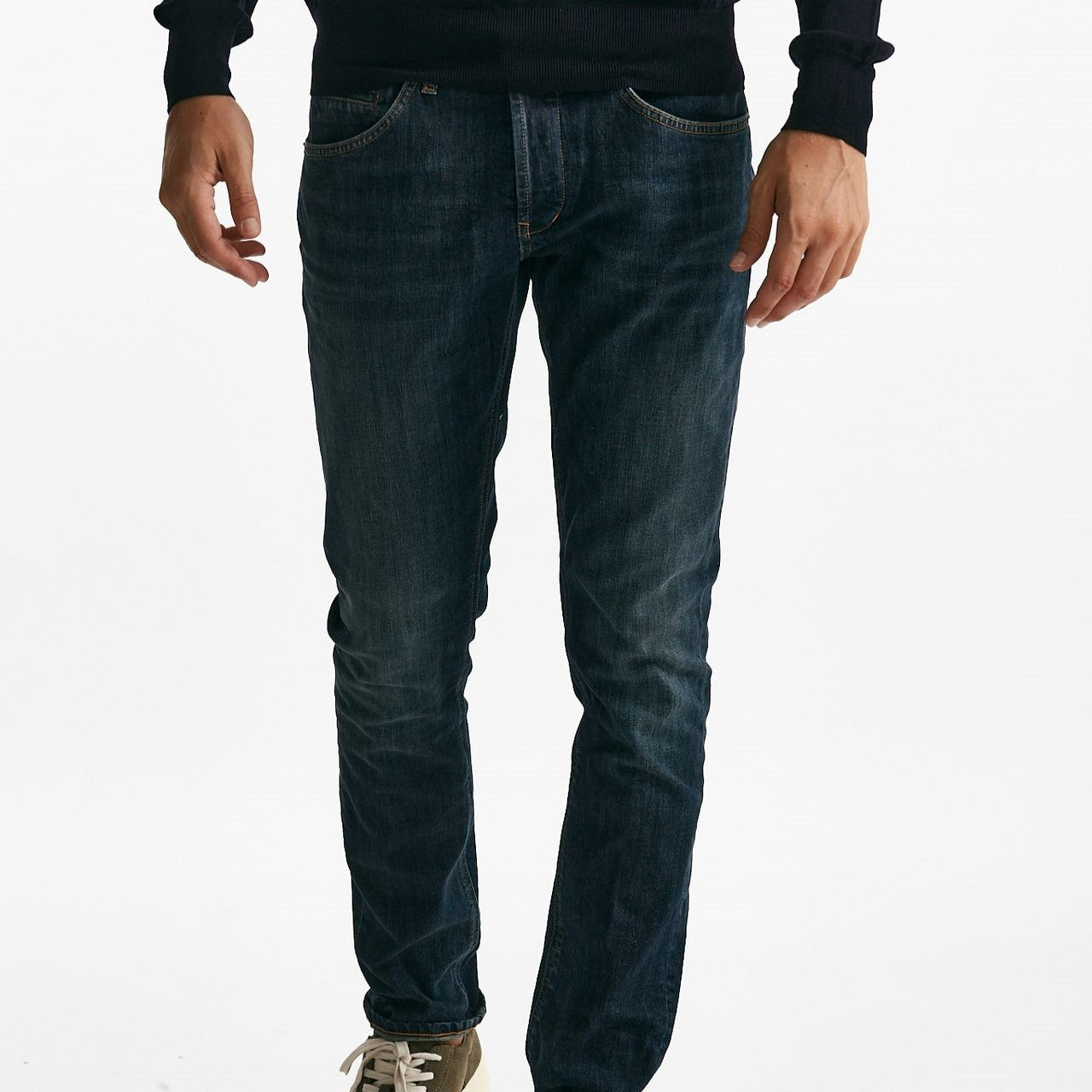 Jeans GEORGE lavaggio scuro stone washed uomo Dondup - 8