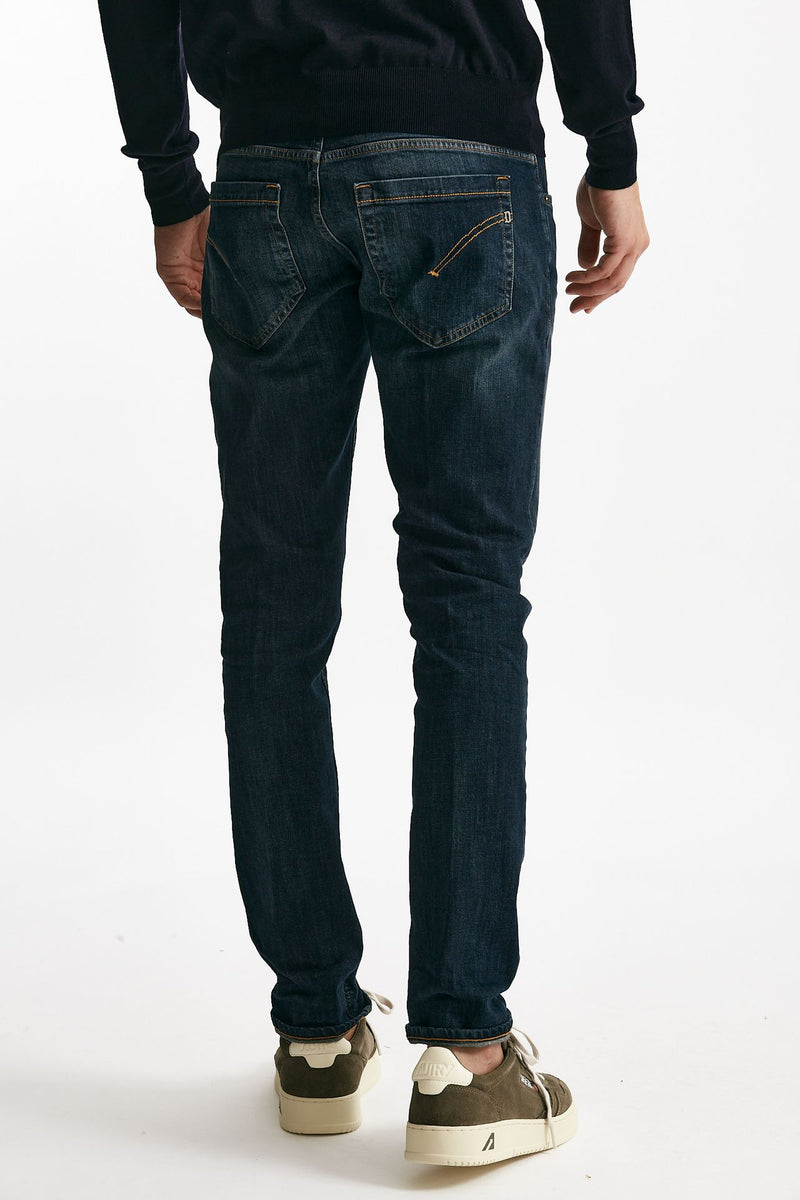 Jeans GEORGE lavaggio scuro stone washed uomo Dondup - 4