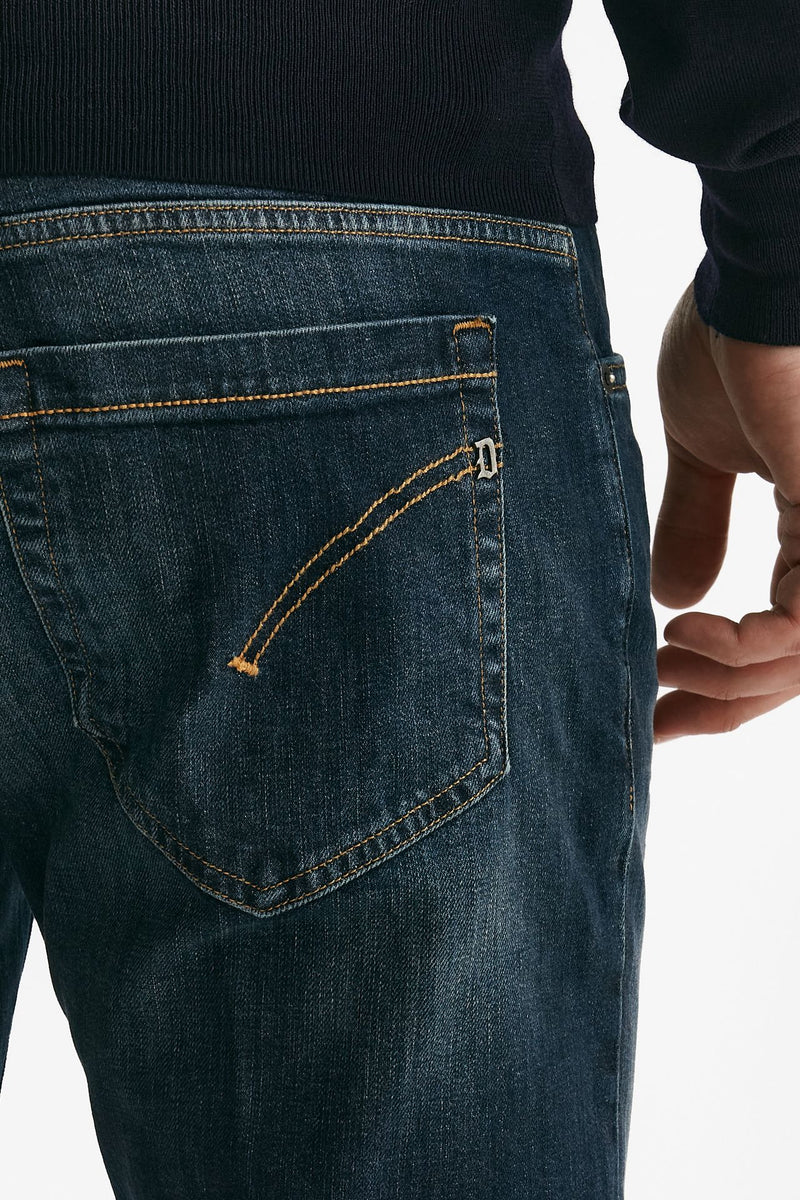 Jeans GEORGE lavaggio scuro stone washed uomo Dondup - 7