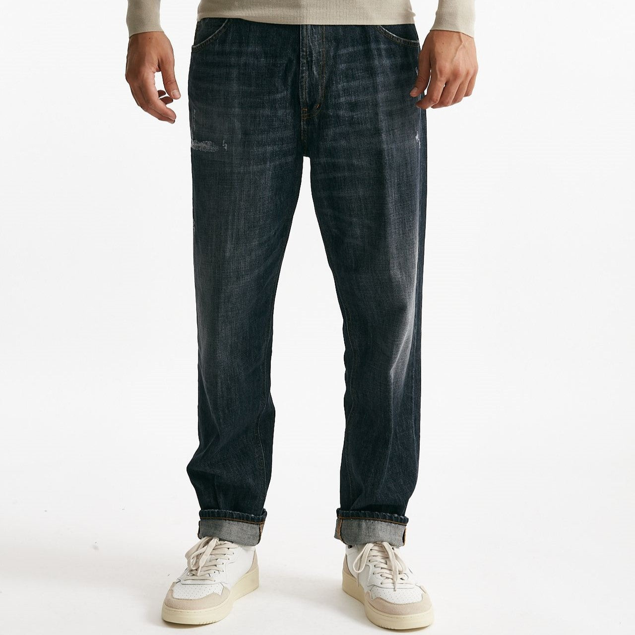 Jeans PACO lavaggio scuro blu/grigio uomo Dondup - 9