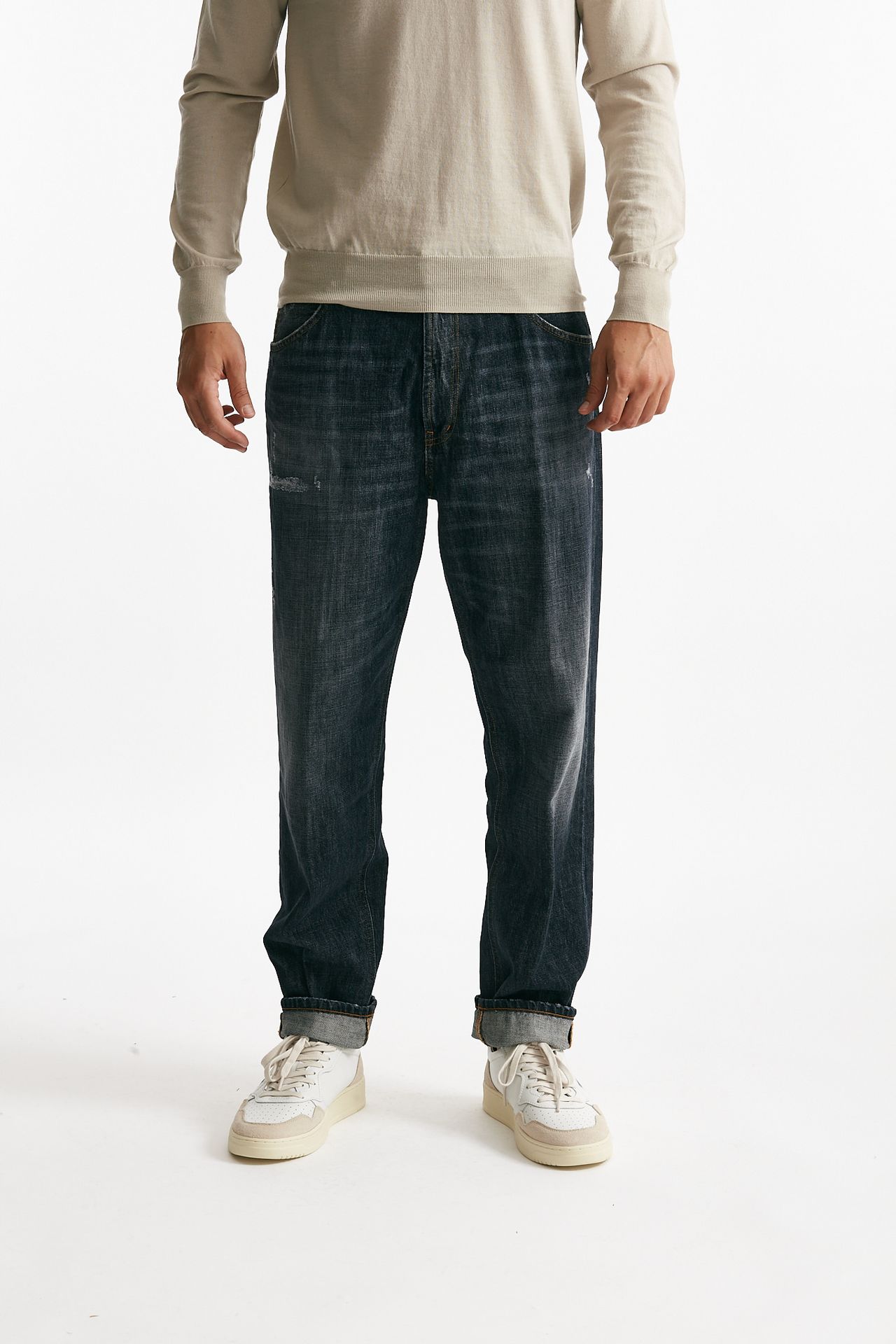 Jeans PACO lavaggio scuro blu/grigio uomo Dondup - 2