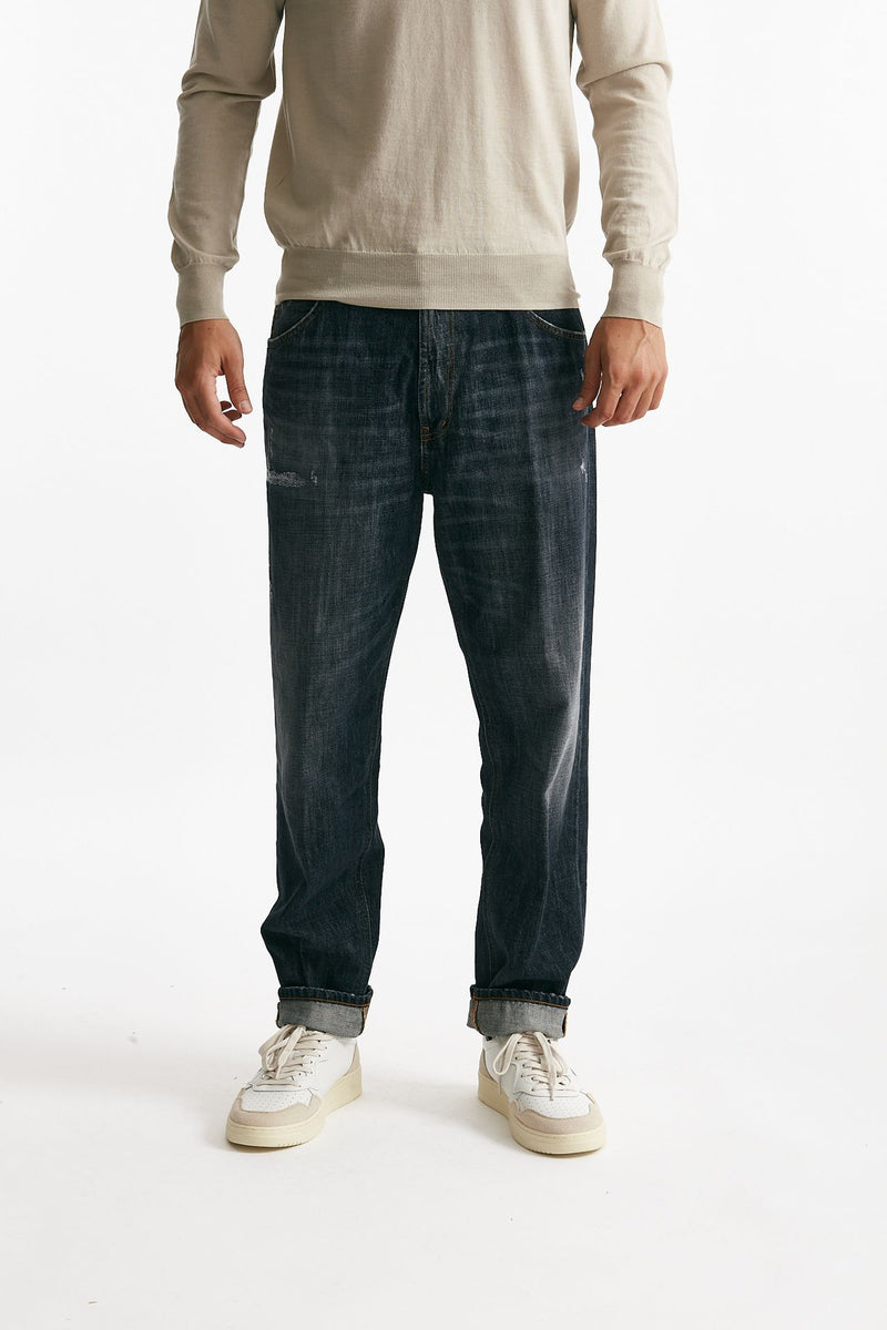 Jeans PACO lavaggio scuro blu/grigio uomo Dondup - 2