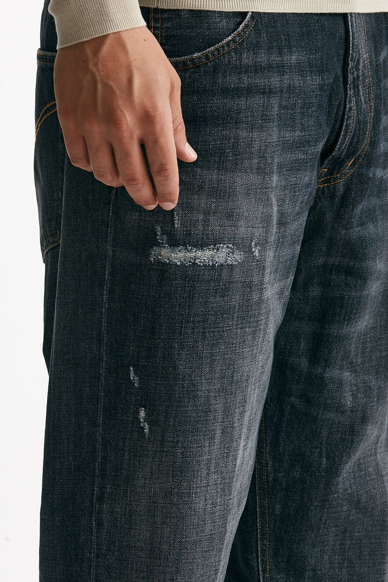 Jeans PACO lavaggio scuro blu/grigio uomo Dondup - 8