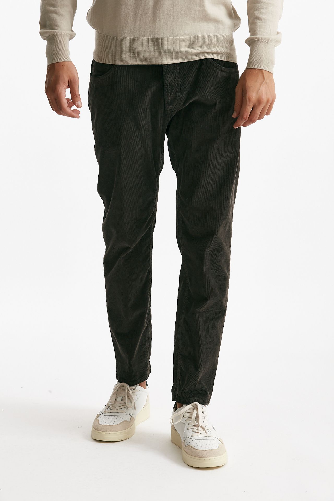 Jeans BRIGHTON in velluto marrone uomo Dondup - 1