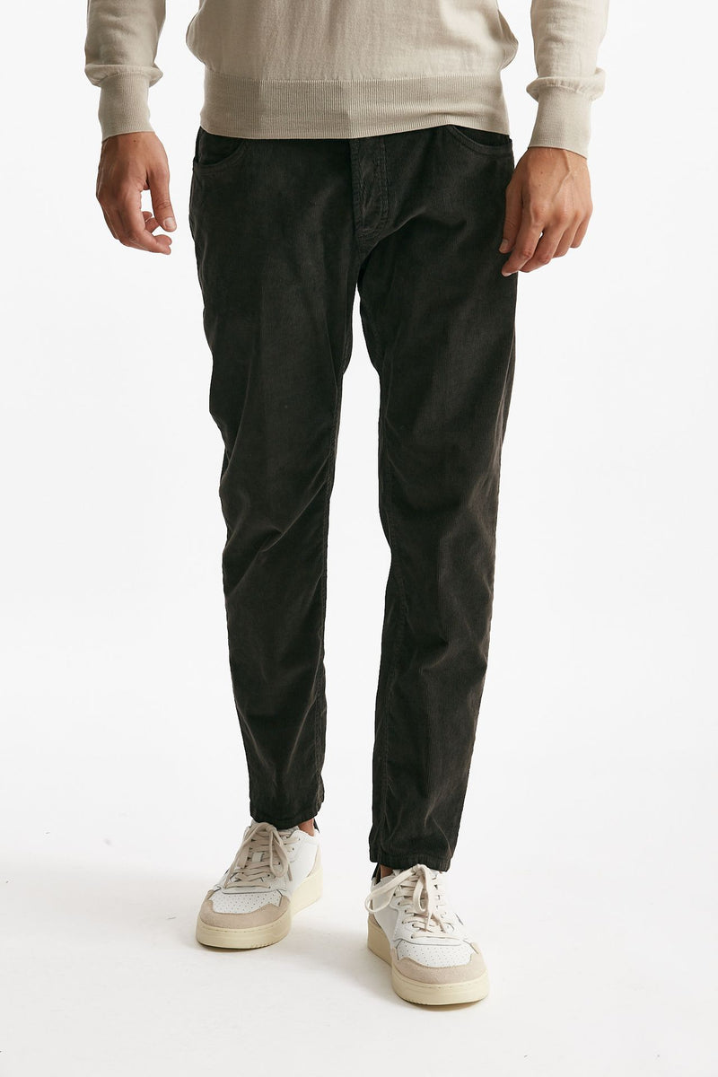 Jeans BRIGHTON in velluto marrone uomo Dondup - 1