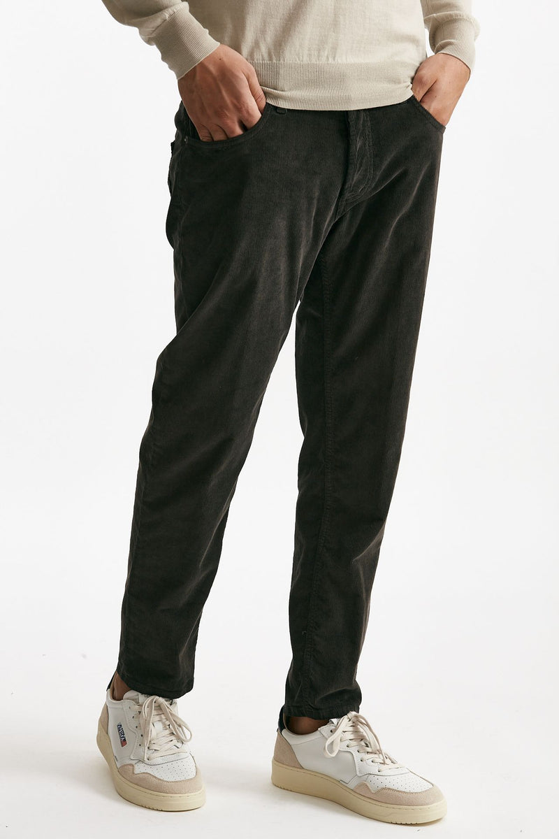 Jeans BRIGHTON in velluto marrone uomo Dondup - 4