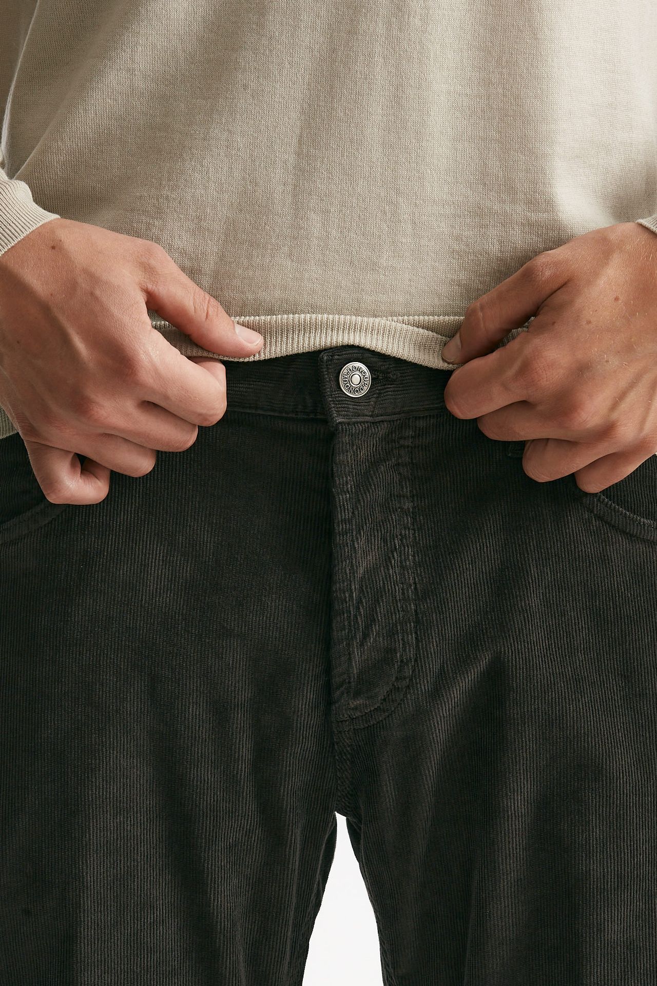 Jeans BRIGHTON in velluto marrone uomo Dondup - 5