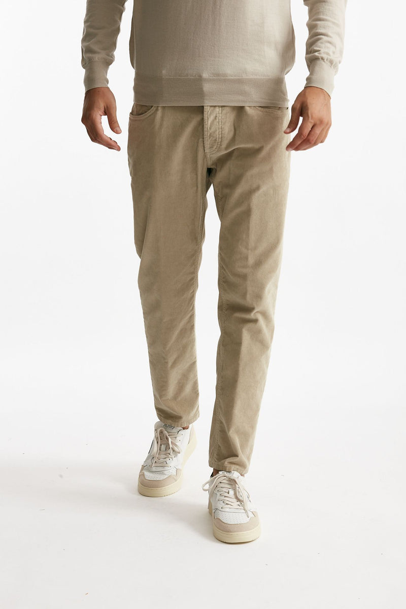 Jeans BRIGHTON in velluto beige uomo Dondup - 1