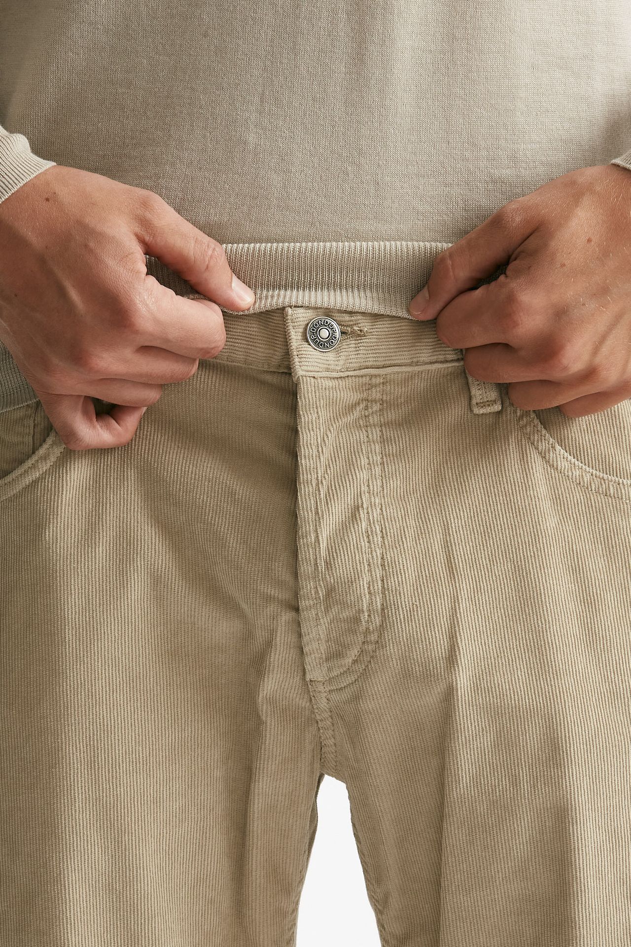 Jeans BRIGHTON in velluto beige uomo Dondup - 5