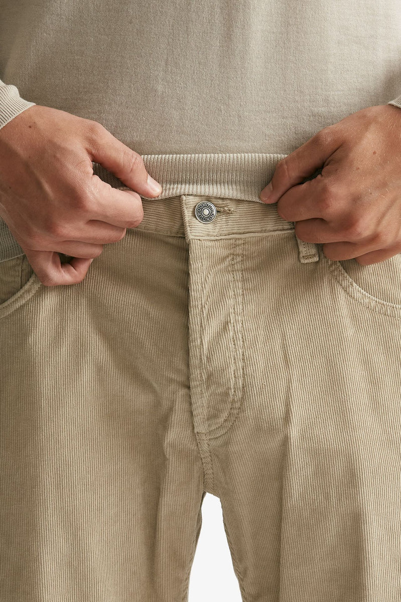 Jeans BRIGHTON in velluto beige uomo Dondup - 5