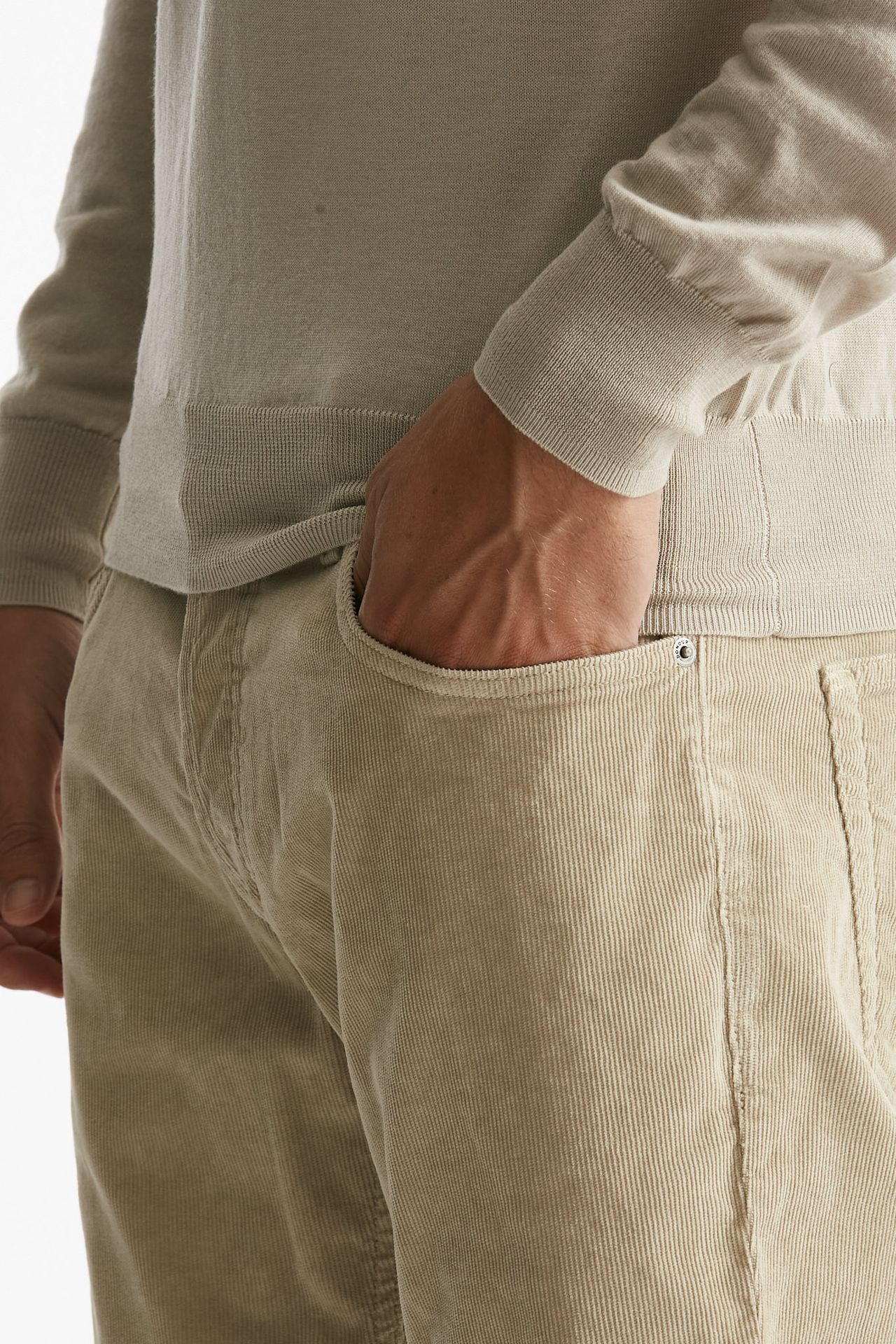 Jeans BRIGHTON in velluto beige uomo Dondup - 6