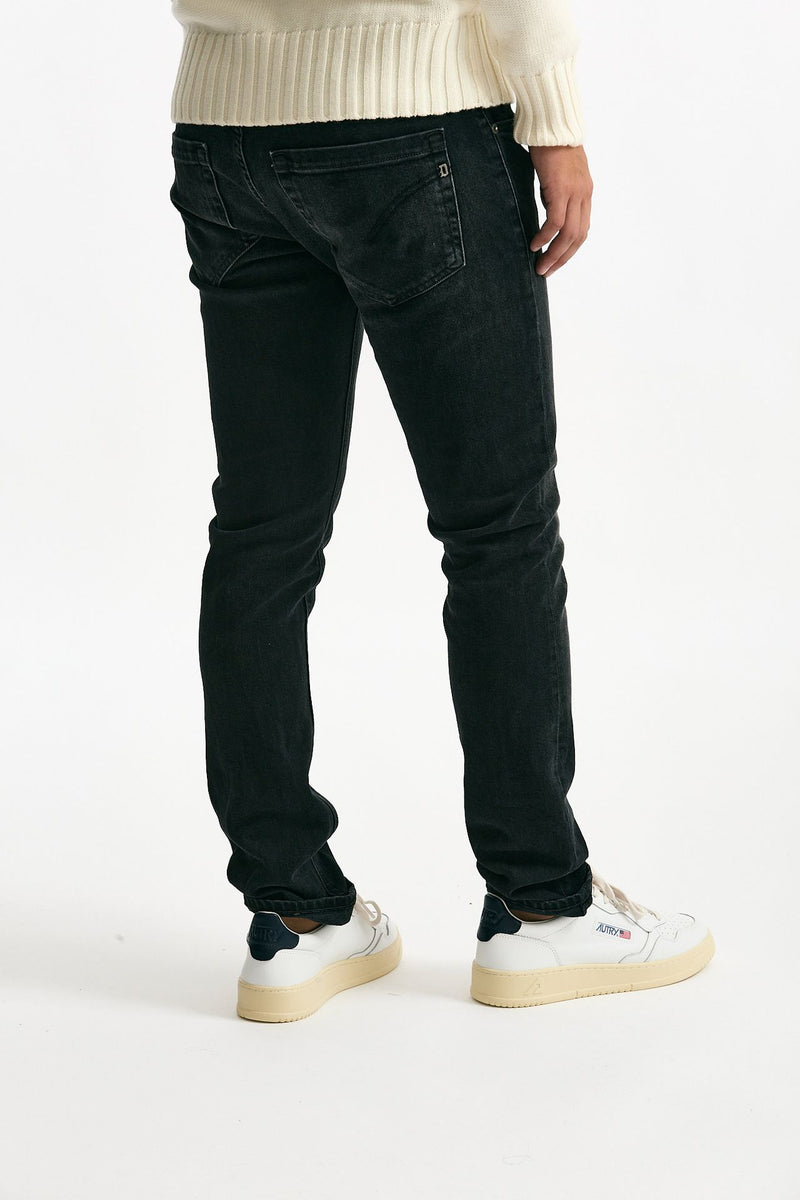 Jeans GEORGE nero stone washed uomo Dondup - 4