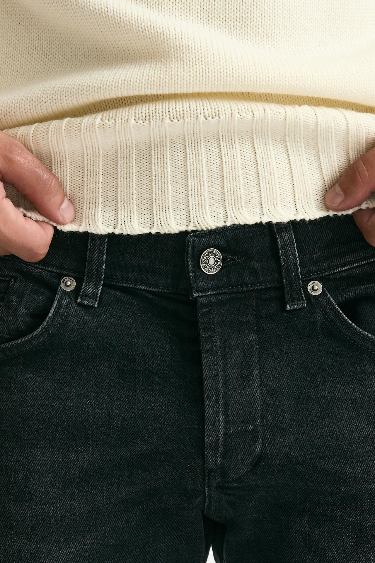 Jeans GEORGE nero stone washed uomo Dondup - 6