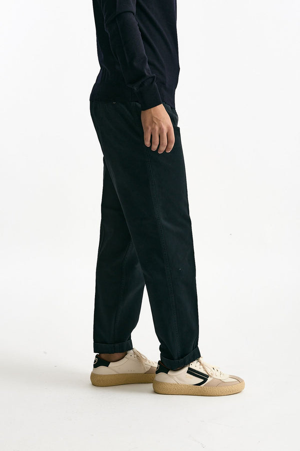 Pantalone ZYAN in cotone fermo blu uomo Dondup