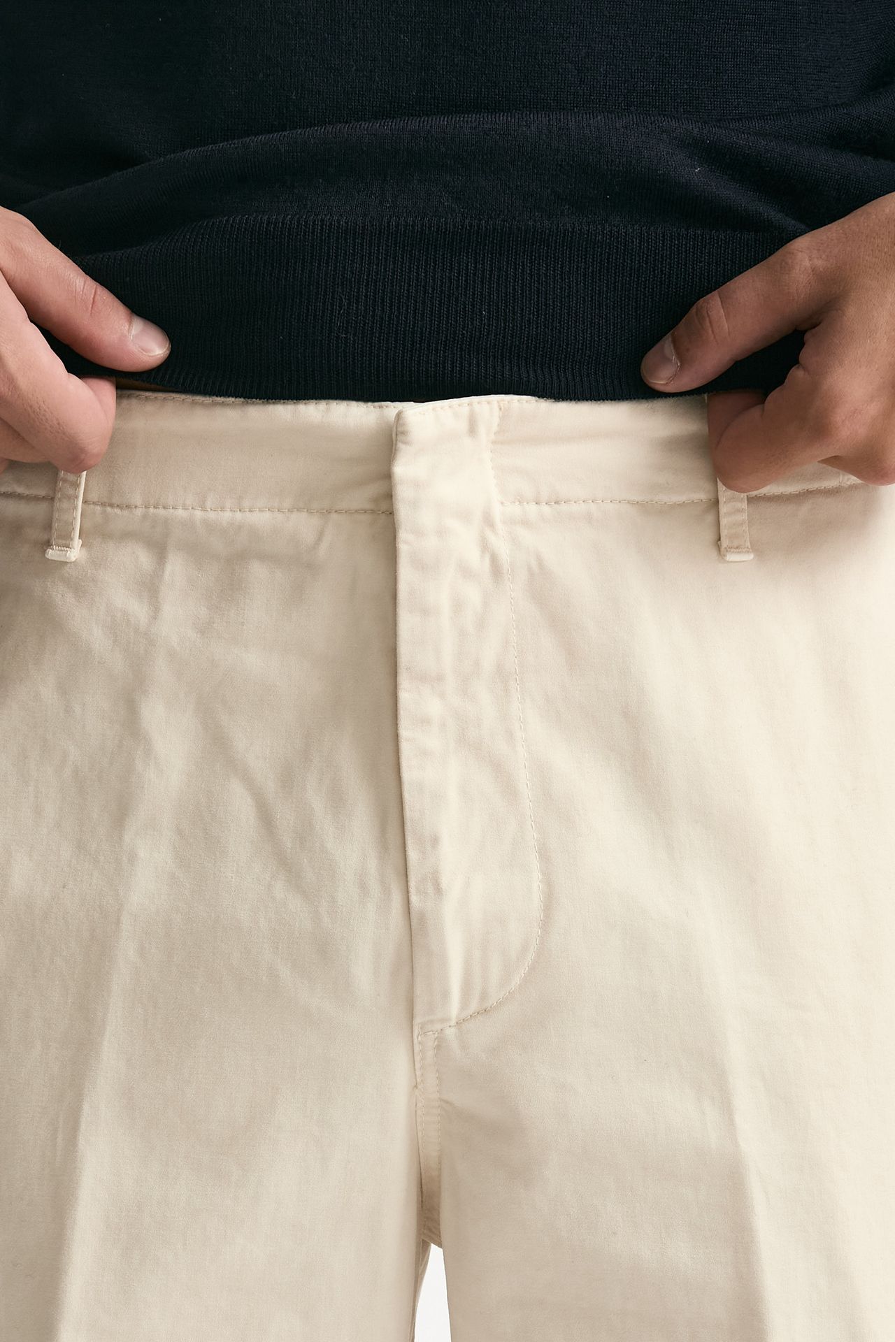 Pantalone ZYAN in cotone fermo panna uomo Dondup - 6