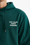 felpa cappuccio in cotone verde uomo Drôle de monsieur - 5