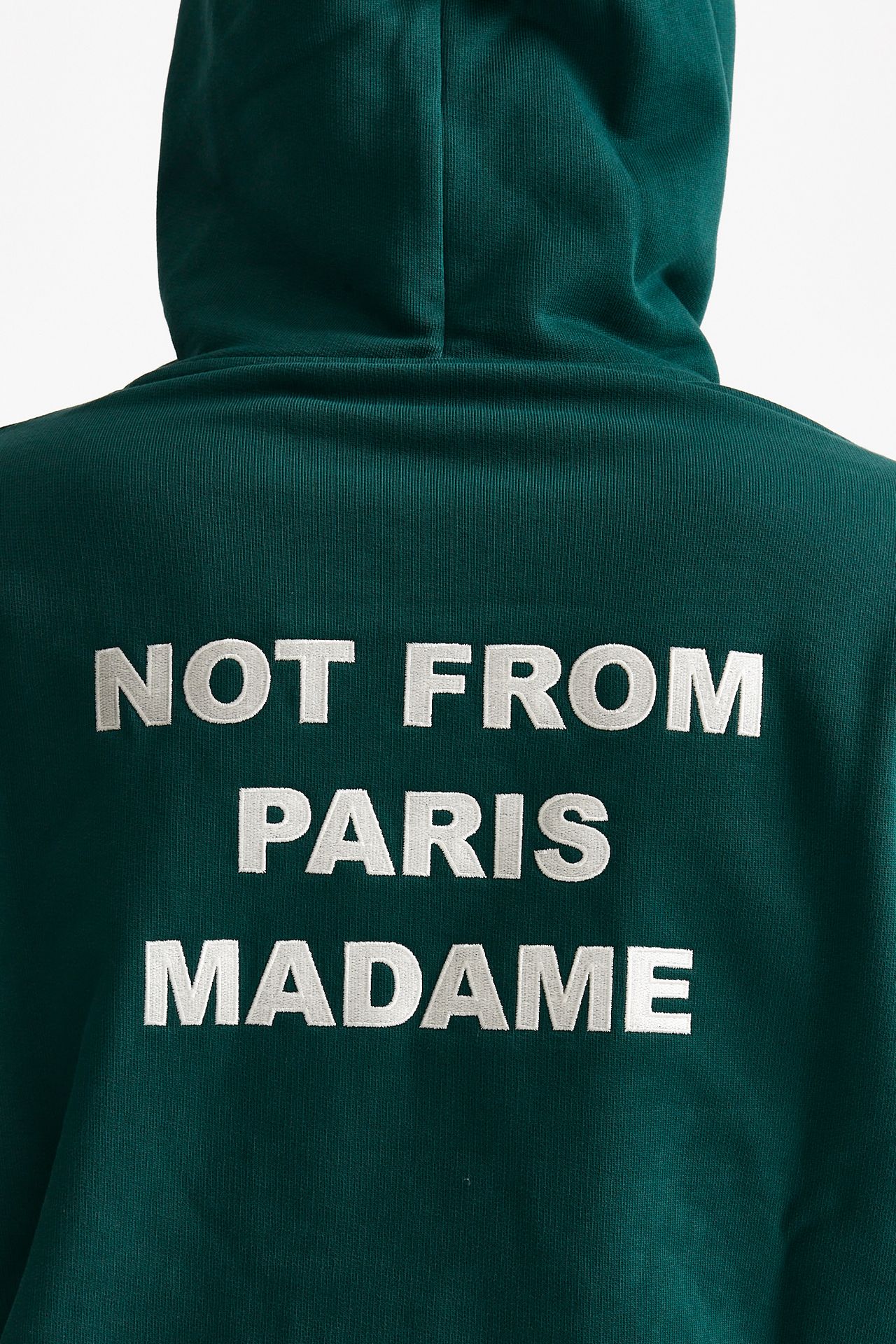 felpa cappuccio in cotone verde uomo Drôle de monsieur - 7