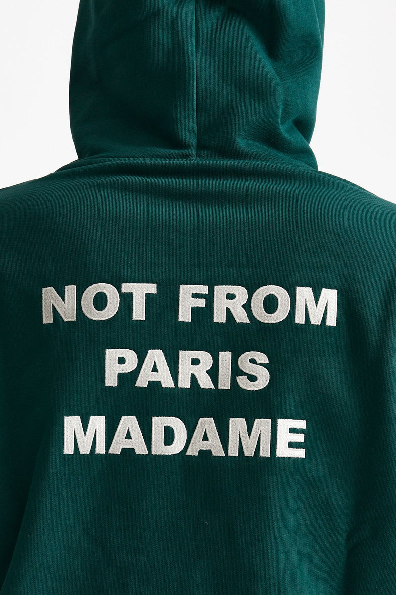 felpa cappuccio in cotone verde uomo Drôle de monsieur - 7
