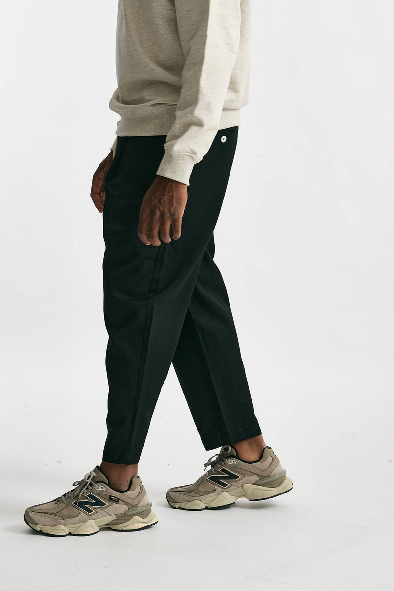 Pantalone in misto cotone nero uomo Drôle de monsieur - 3