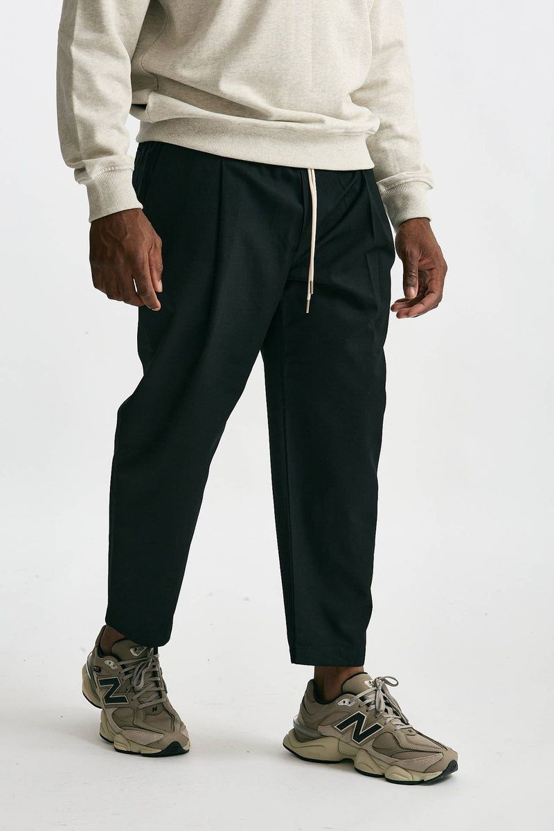 Pantalone in misto cotone nero uomo Drôle de monsieur - 1